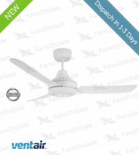 Ventair Stanza 48" Ceiling Fan LED Light - White
